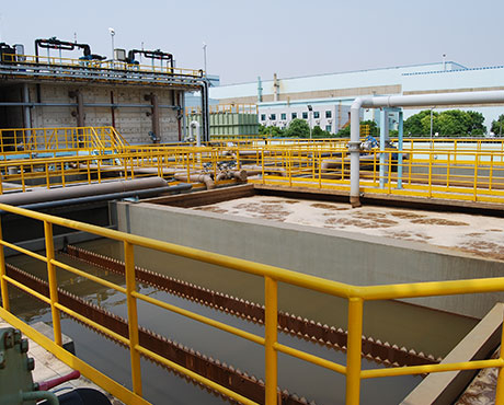 Waste gas treatment plant